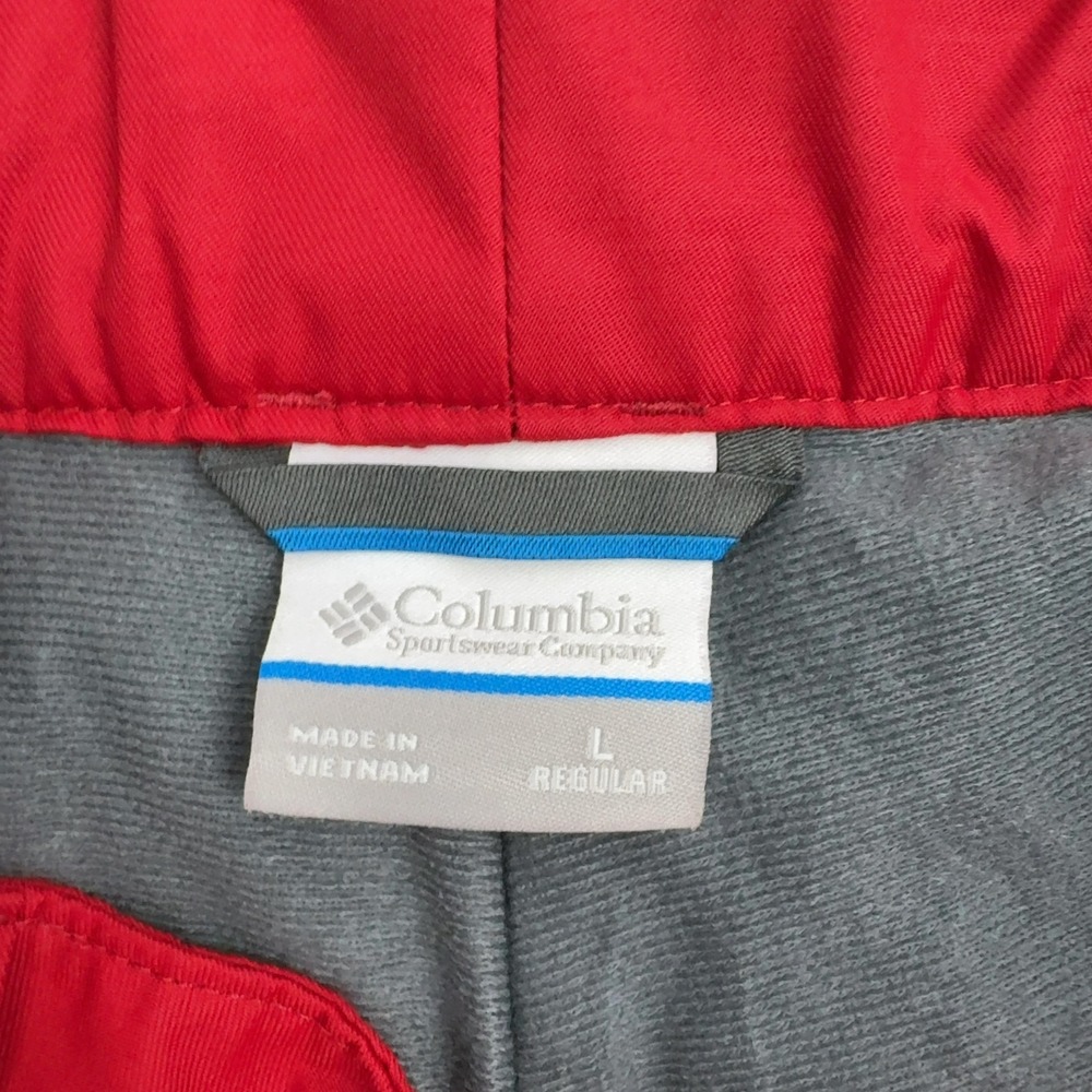 Columbia Snow Pants Mens L Red Omni-Tech Waterproof Insulated Ski Snowboard - Picture 4 of 10